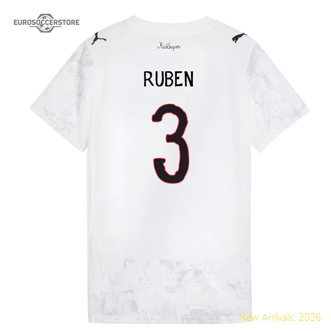 2025-2026 KIDSUPER x Manchester City CWC Shirt (White) - Womens (Ruben 3)-Football Shirts Shop