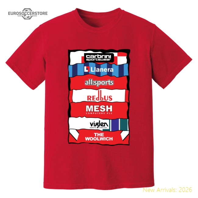 Charlton Sponsor History T-Shirt (Red)-Vantage Point Soccer