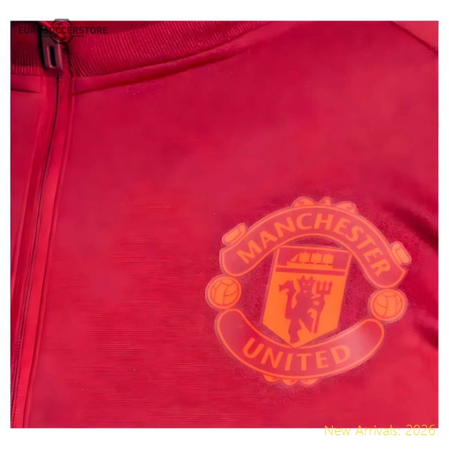2023-2024 Man Utd EU Training Top (Burgundy)-Football Jersey Hub