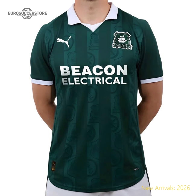 2025-2026 Plymouth Argyle Home Shirt-Vantage Point Soccer