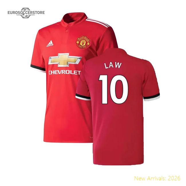 Manchester United 2017-18 Home Shirt ((Excellent) 4-5 Year) (Law 10)-Football Jersey Hub