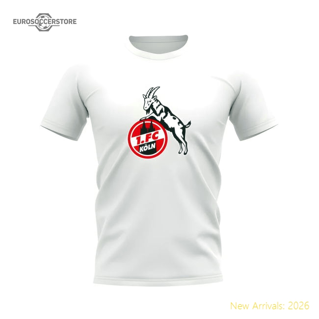 Fc Koln Football T-Shirt (White) For Diehard Football Fans-Jersey Chest: 2026 World Cup Soccer Kits