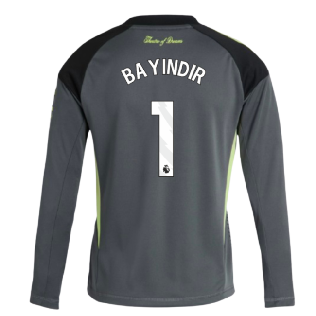 2025-2026 Man Utd Home Goalkeeper Shirt (Grey) - Kids (Bayindir 1)-Football Jersey Hub