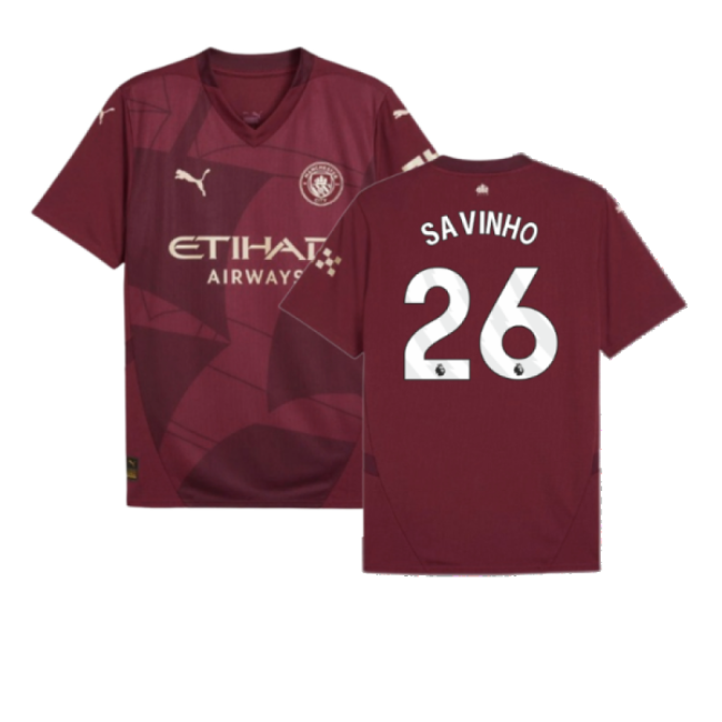 2024-2025 Man City Third Shirt (Savinho 26)-Football Jersey Hub