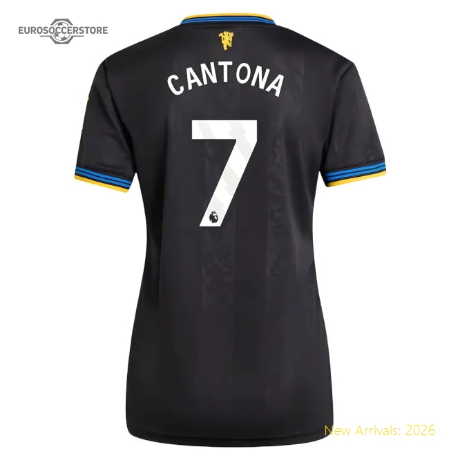 2025-2026 Man Utd Authentic Third Shirt (Womens) (Cantona 7)-Football Jersey Hub