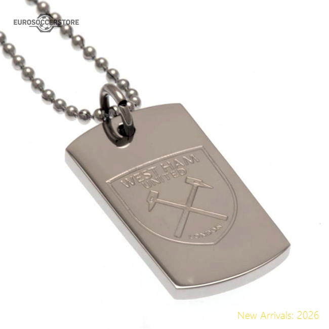 West Ham United FC Engraved Dog Tag & Chain-Vantage Point Soccer