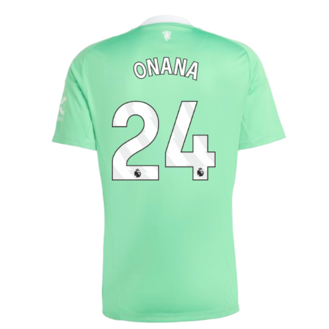 2025-2026 Man Utd Third Goalkeeper Shirt (Green) (Onana 24)-Football Jersey Hub