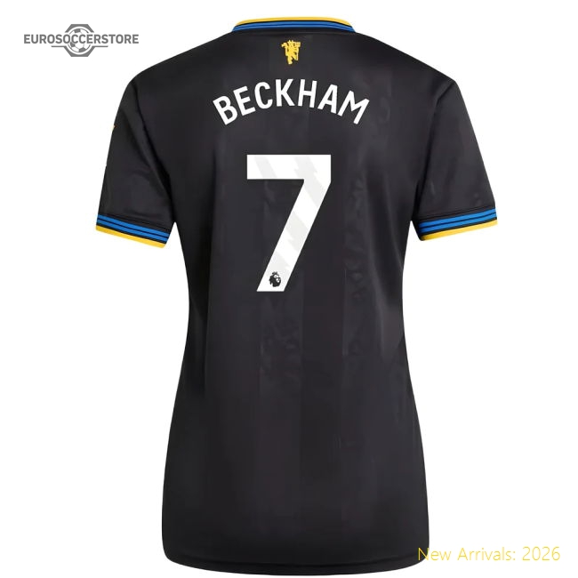 2025-2026 Man Utd Authentic Third Shirt (Womens) (Beckham 7)-Football Jersey Hub