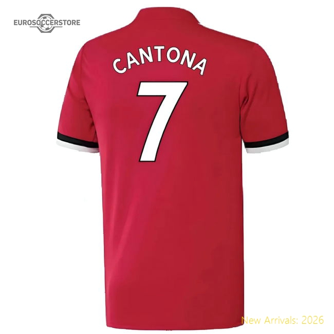 Manchester United 2017-18 Home Shirt ((Excellent) 4-5 Year) (Cantona 7)-Football Jersey Hub