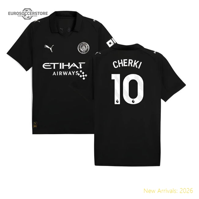 2025-2026 Man City Away Shirt (Cherki 10)-Football Jersey Hub
