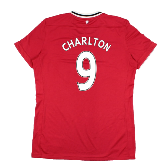Manchester United 2011-12 Home Shirt (Women\'s) ((Very Good) M) (CHARLTON 9)-Football Jersey Hub