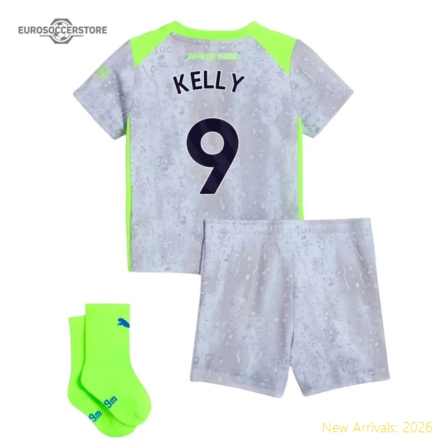 2025-2026 Man City Third Baby Kit (Kelly 9)-Football Jersey Hub