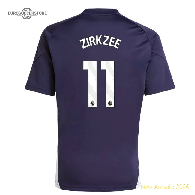 2025-2026 Man Utd Training Jersey (Aurora Plum) - Kids (Zirkzee 11)-Football Jersey Hub