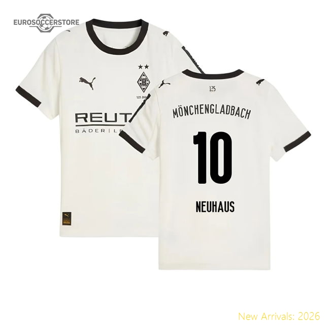 Borussia Mgb 2025-2026 Home Gear Football Jersey (Kids)-Jersey Chest: 2026 World Cup Soccer Kits