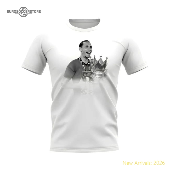 Rio Ferdinand Manchester United Legend T-Shirt (White)-Football Jersey Hub