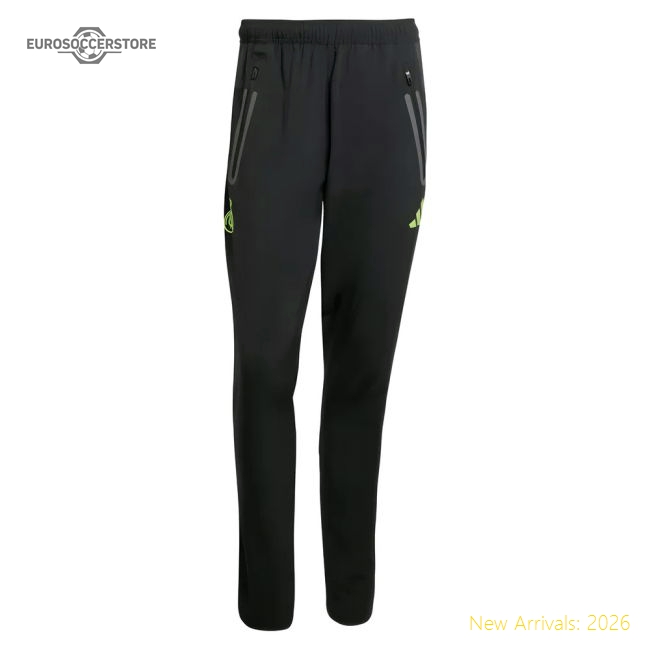 2025-2026 Real Madrid Pro Vis Tech Travel Pants (Black)-BuySoccerJersey Hub