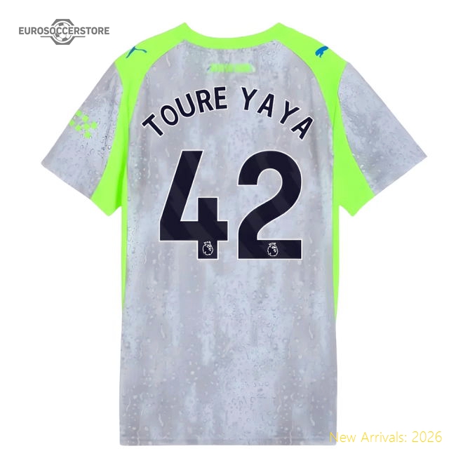 2025-2026 Man City Third Shirt (Womens) (Toure Yaya 42)-Football Jersey Hub