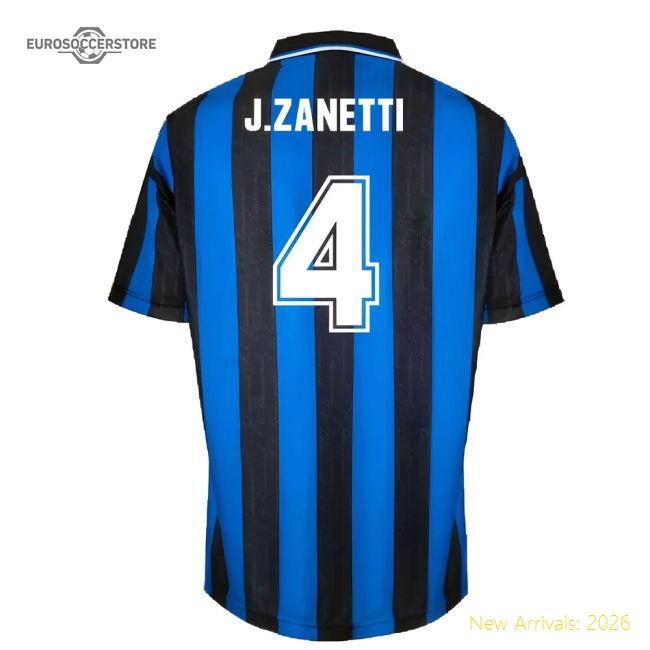 1996 Inter Milan Home Shirt (J.ZANETTI 4)-Football Shirts Shop