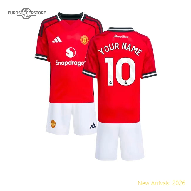 2025-2026 Man Utd Home Mini Kit (Your Name)-Football Jersey Hub