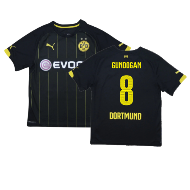 Borussia Dortmund 2014-16 Away Shirt ((Excellent) S) (Gundogan 8)-Football Jersey Hub