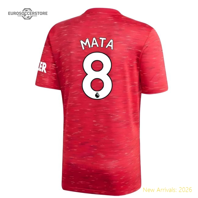 2020-2021 Man Utd Adidas Home Football Shirt (MATA 8)-Football Jersey Hub