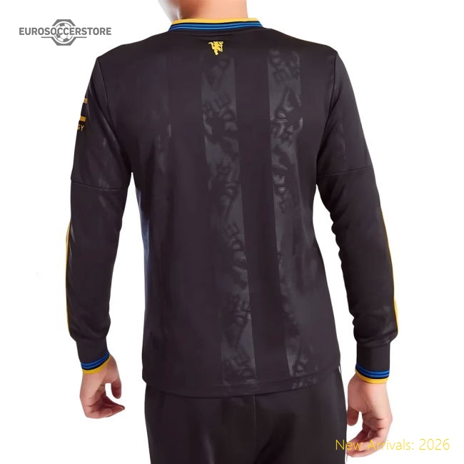 2025-2026 Man Utd Long Sleeve Third Shirt (Kids)-Football Jersey Hub
