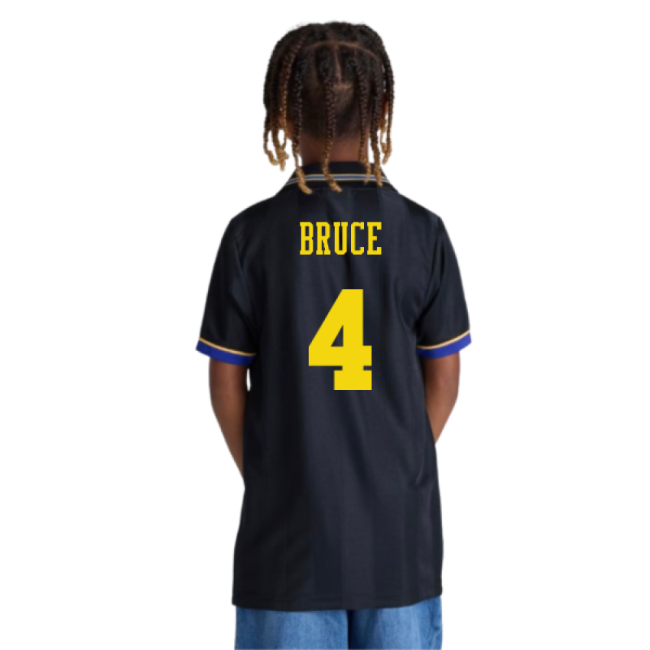 1993-1995 Manchester United Away Shirt (Kids) (Bruce 4)-Football Jersey Hub