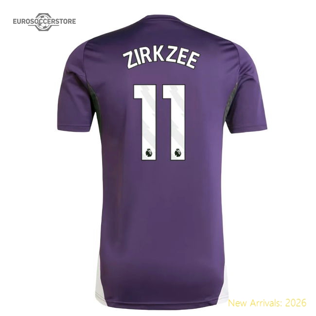 2025-2026 Man Utd Training Jersey (Aurora Plum) (Zirkzee 11)-Football Jersey Hub