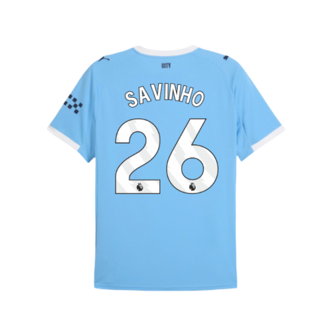 2025-2026 Man City Home Shirt (Savinho 26)-Football Shirts Shop
