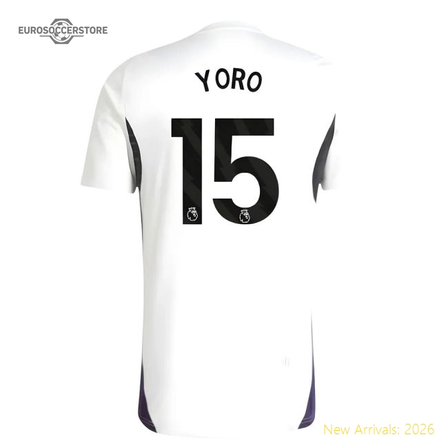 2025-2026 Man Utd Training Jersey (White) (Yoro 15)-Football Jersey Hub