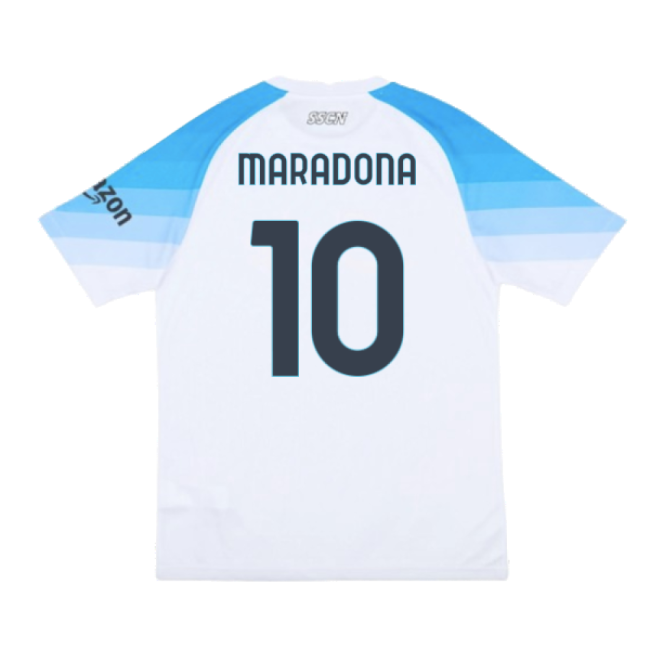 2022-2023 Napoli Authentic Away Shirt (Maradona 10)-Vantage Point Soccer