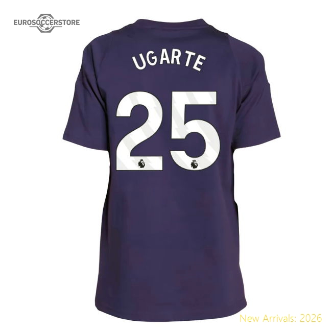 2025-2026 Man Utd Training Tee (Aurora Plum) - Kids (Ugarte 25)-Football Jersey Hub