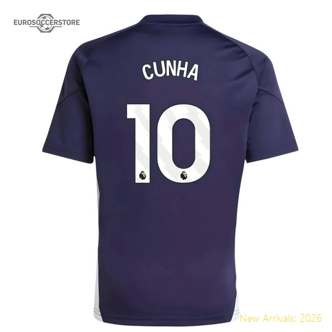 2025-2026 Man Utd Training Jersey (Aurora Plum) - Kids (Cunha 10)-Football Jersey Hub