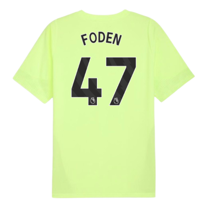 2025-2026 Man City Training Jersey (Fizzy Apple) (Foden 47)-Football Shirts Shop