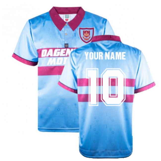 1995-1996 West Ham Away Retro Shirt (Your Name)-Vantage Point Soccer