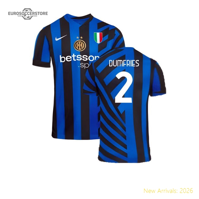 2024-2025 Inter Milan Home Shirt (Dumfries 2)-Football Shirts Shop