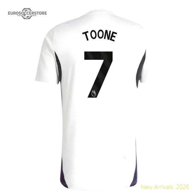 2025-2026 Man Utd Training Jersey (White) (Toone 7)-Football Jersey Hub