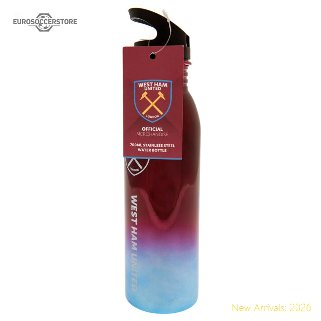 West Ham United FC UV Metallic Drinks Bottle-Vantage Point Soccer
