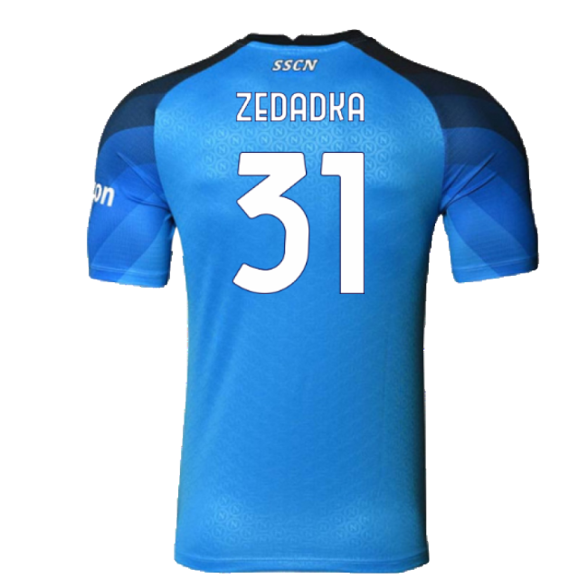 Napoli 2022-23 Player Issue Home Shirt (3XL) (Zedadka 31) (Excellent)-Vantage Point Soccer