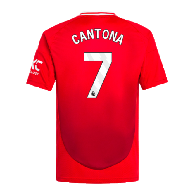 2024-2025 Man Utd Home Shirt (Kids) (Cantona 7)-Football Jersey Hub