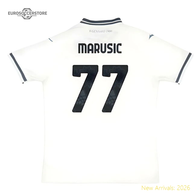 2025-2026 Lazio Away Shirt (Marusic 77)-Vantage Point Soccer