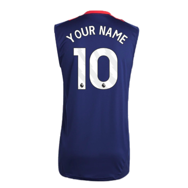 2024-2025 Man Utd Sleeveless Jersey (Night Indigo) (Your Name)-Football Jersey Hub