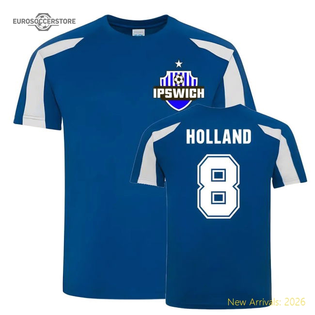 Matt Holland Ipswich Sports Training Jersey (Blue)-Vantage Point Soccer