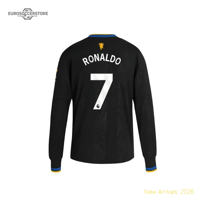2025-2026 Man Utd Long Sleeve Third Shirt (Kids) (Ronaldo 7)-Football Jersey Hub