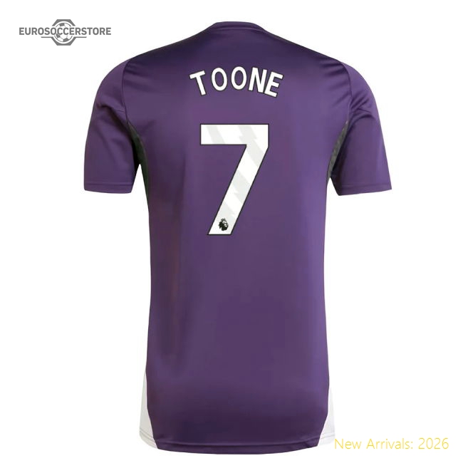 2025-2026 Man Utd Training Jersey (Aurora Plum) (Toone 7)-Football Jersey Hub