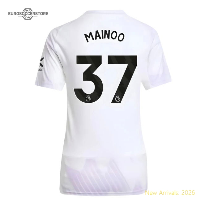 2025-2026 Man Utd Away Shirt (Womens) (Mainoo 37)-Football Jersey Hub