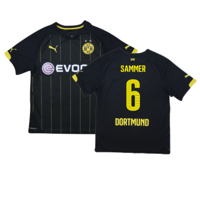 Borussia Dortmund 2014-16 Away Shirt ((Excellent) S) (Sammer 6)-Football Jersey Hub