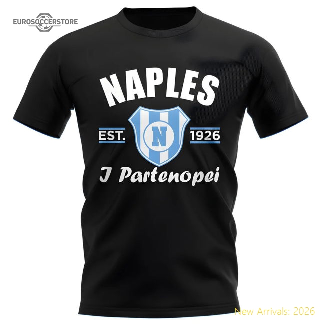 Napoli Established Football T-Shirt (Black)-Vantage Point Soccer
