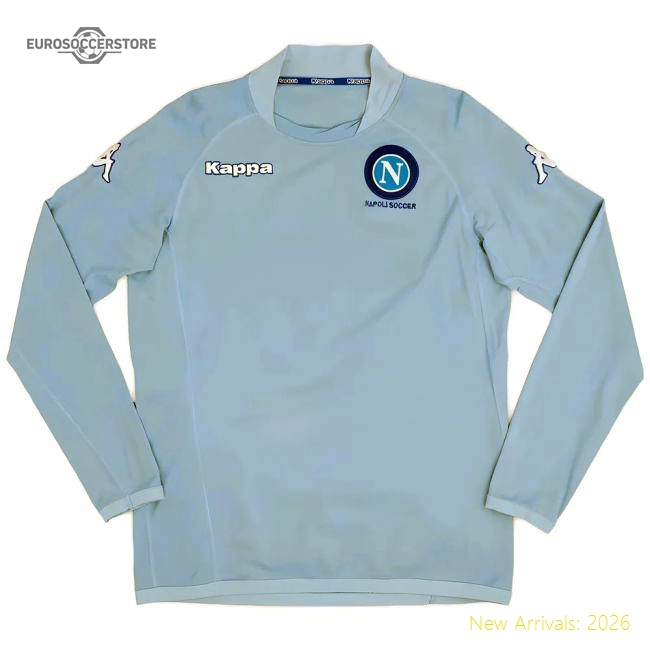 Napoli 2004-05 Long Sleeve Home Shirt (M) (Excellent)-Vantage Point Soccer