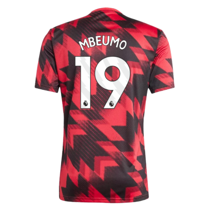 2025-2026 Man Utd Pre-Match Shirt (Red) (Mbeumo 19)-Football Jersey Hub